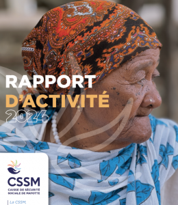 page de couverture du rapport d'activité 2024 de la caisse de sécurité sociale de Mayotte