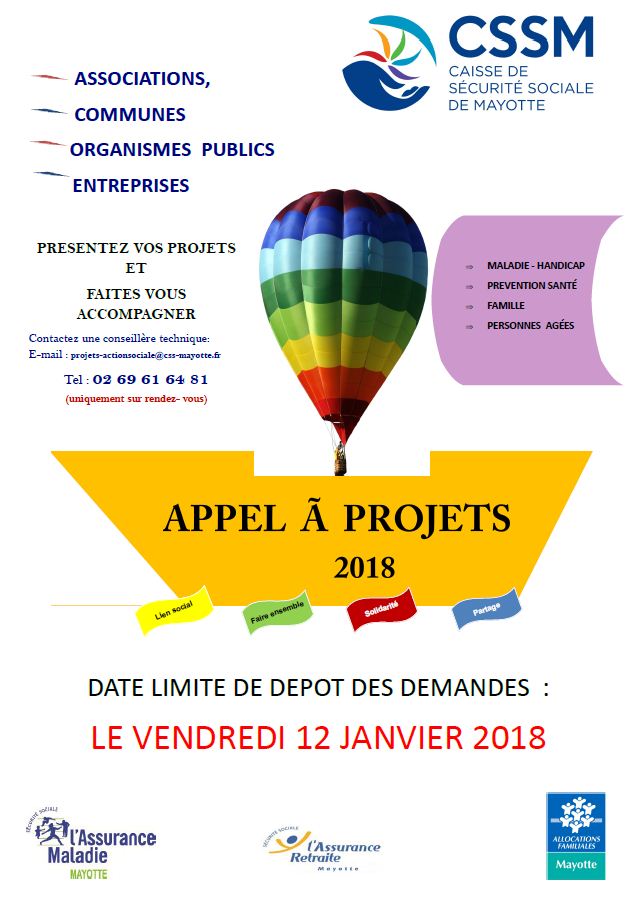 Appel à projets 2018 Appel à projets 2018